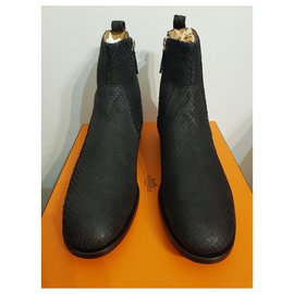 Hermès-Hermes shoes-Dark grey