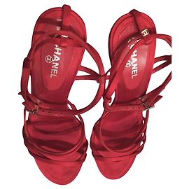 Chanel Sandali abito vintage Rosso