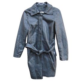 Comptoir des Cotonniers Ledermantel t 38 Schwarz