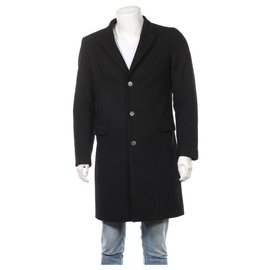 Sandro-Men Coats Outerwear-Black