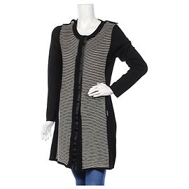 Cardigan à rayures noir et blanc Adolfo Dominguez M Noir Blanc