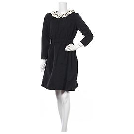 Robe noire Vanessa Bruno Athe en polyester Taille 40 Noir