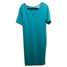 Diane Von Furstenberg DvF Carpe Kreppkleid Türkis