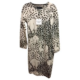Bitte Kai Rand Dress with structural pattern Black White