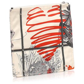 Autre Marque-Ferragamo Multi Fiera Carnival Canvas Pouch-Multiple colors