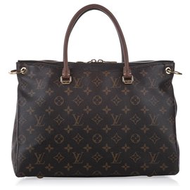 Louis Vuitton-Louis Vuitton Brown Monogram Pallas Satchel-Brown