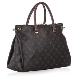 Louis Vuitton-Louis Vuitton Brown Monogram Pallas Satchel-Brown