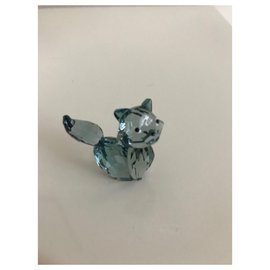 Swarovski-Coppia di gatti in cristallo molato-Altro