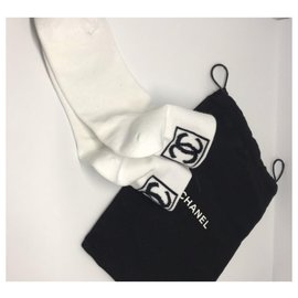 Chanel-Chanel Socken-Weiß