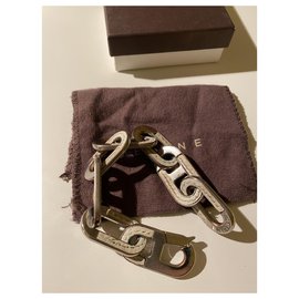 Céline-Céline vintage curb chain-White