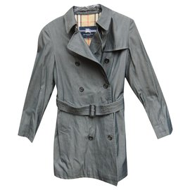 Burberry-trench femme Burberry London t 34 /36-Bleu