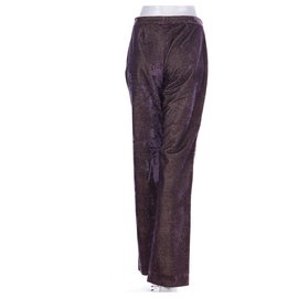 Herve Leger-Pantalones, polainas-Multicolor,Púrpura