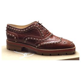 Christian Louboutin-Lace ups-Light brown
