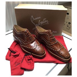 Christian Louboutin-Lace ups-Light brown