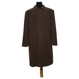 Yves Saint Laurent-Men Coats Outerwear-Brown