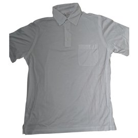 Polo Brioni de algodón blanco Blanco