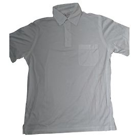 Polo Brioni en coton blanc Blanc