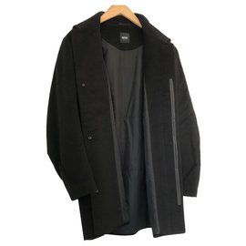 Hugo Boss-Men Coats Outerwear-Black