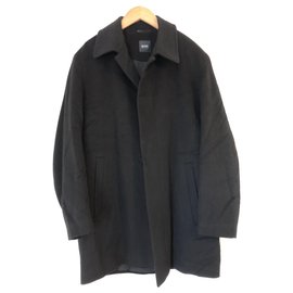 Hugo Boss-Men Coats Outerwear-Black
