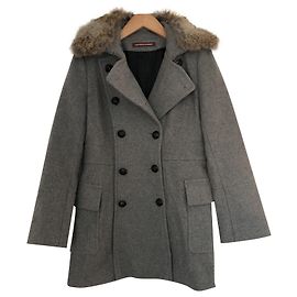 Comptoir Des Cotonniers Abrigos, Ropa de calle Gris