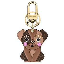 Louis Vuitton LV puppy bag charm new Brown