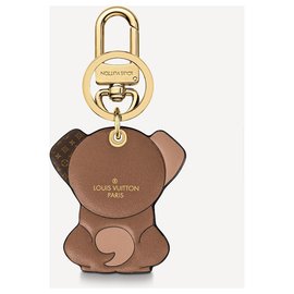 Louis Vuitton-LV puppy bag charm new-Brown