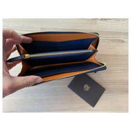 Moynat-Wallets-Brown,Blue,Golden