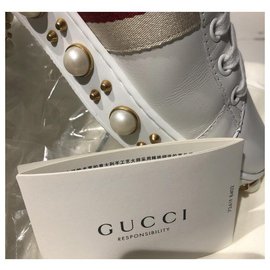 Gucci-Gucci com pérolas-Branco