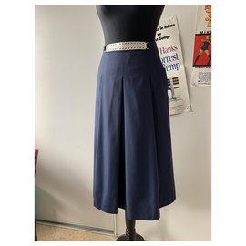 Hermès-Skirts-White,Blue