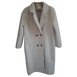 Autre Marque Abrigo Silvian Heach Blanco Poliéster Blanco