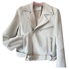 Veste Ganni en daim vert Vert