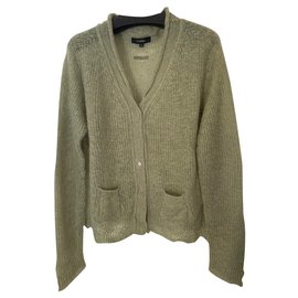 Cotélac-Cardignan buttoned front,-Light green