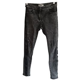 Vaqueros Acne Studio Antracita Algodón S Gris antracita