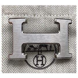 Hermès Fivela H escovada Prata