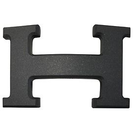 Hermès Fivela de cinto preta Preto
