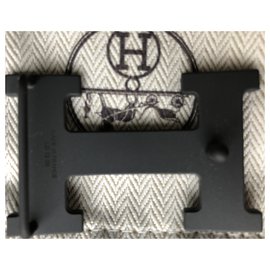 Hermès-Boucle ceinture noire-Noir
