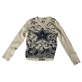 Christian Dior Jersey Dior de cachemira 2019 a / w Blanco