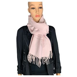 Écharpe Louis Vuitton en cachemire rose Rose