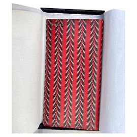 Carteira Prada de couro vermelha Vermelho