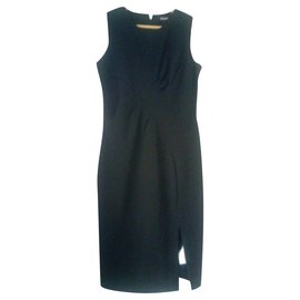 Robe noire Dkny en polyester taille 4 Noir