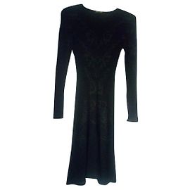 Roberto cavalli wool dress Black