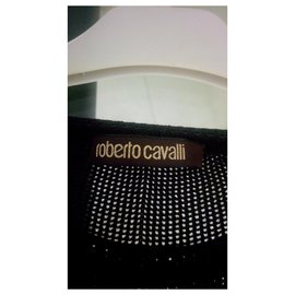 Roberto Cavalli-Vestido de lana roberto cavalli-Negro