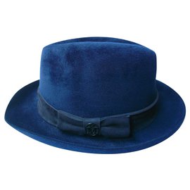Maison Michel-MAISON MICHEL Nuevo sombrero para hombre Joseph TM-Azul
