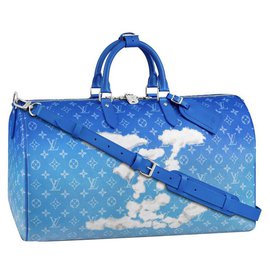 Louis Vuitton-LV Keepall Clouds novo-Azul