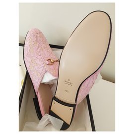 gucci lace mules