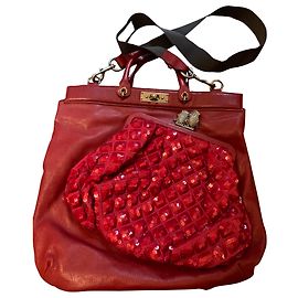 Sac à main Marc Jacobs en cuir rouge et sequins Rouge