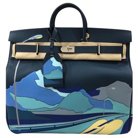 Hermès-Birkin 50 HAC-Azul