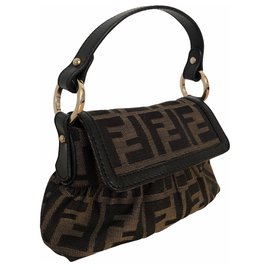 Fendi-Fendi Chef bag in brown canvas-Brown