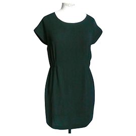 Autre Marque COTELAC Schwarzes Midikleid zerknittert T-Typ1 Neuve Schwarz