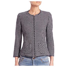 Weekend Max Mara Giacca Varallo Check Blu navy